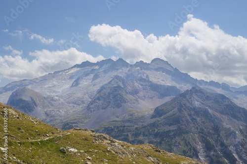 Benasque  Huesca Spain  Aug. 24  2017. The Posets-Maladeta Natural Park is a Spanish protected natural space.