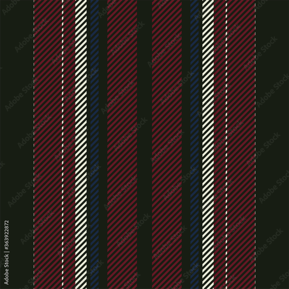 Fototapeta premium Stripes pattern vector. Striped background. Stripe seamless texture fabric.