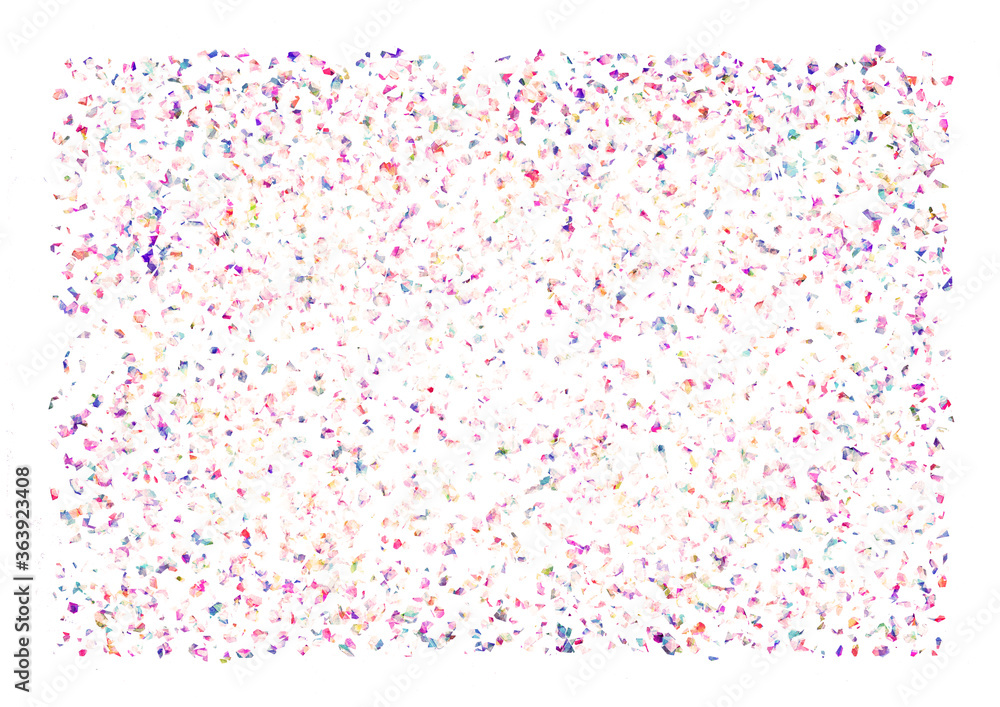 Colorful Confetti on a White Background Colorful Confetti on a White Background