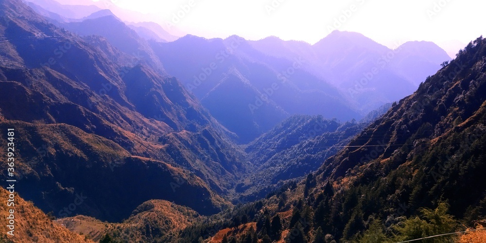 Naklejka premium panorama of the mountains