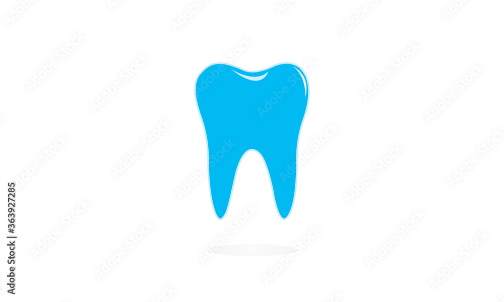 Tooth icon vector illustration on white background.Teeth icon dentist flat vector sign or symbol. Teeth logo Dentistry symbol, Dental care, dentist, protect, oral and medical sign. Tooth healthy icon.