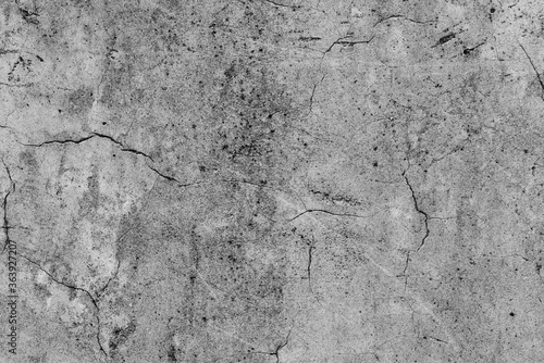 ひびの入ったモノクロのコンクリート
