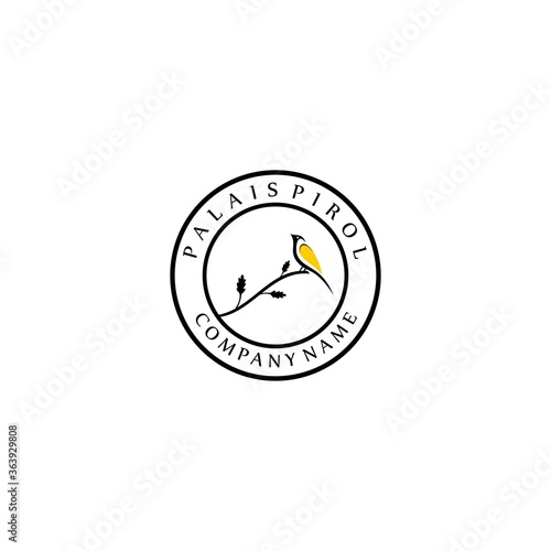 bird logo hipster vintage retro outline vector outline icon art