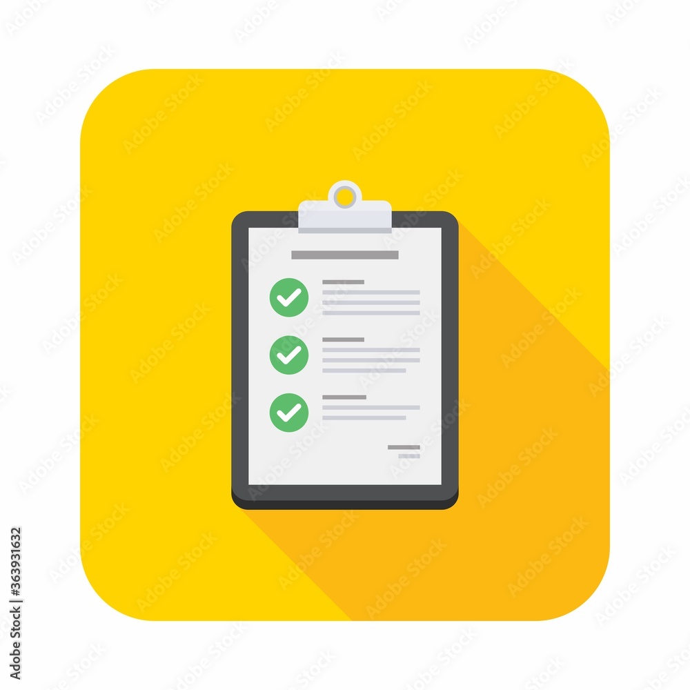 Checklist icon vector isolated. Flat style vector illustration. Checklist icon vector isolated. Flat style vector illustration.