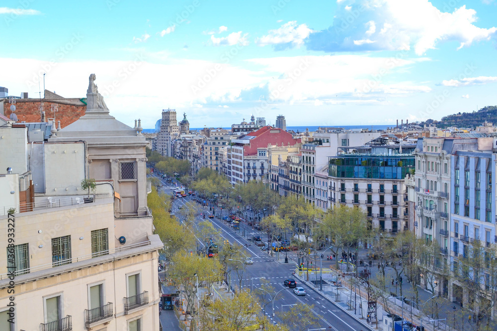 スペイン　バルセロナの街並み
