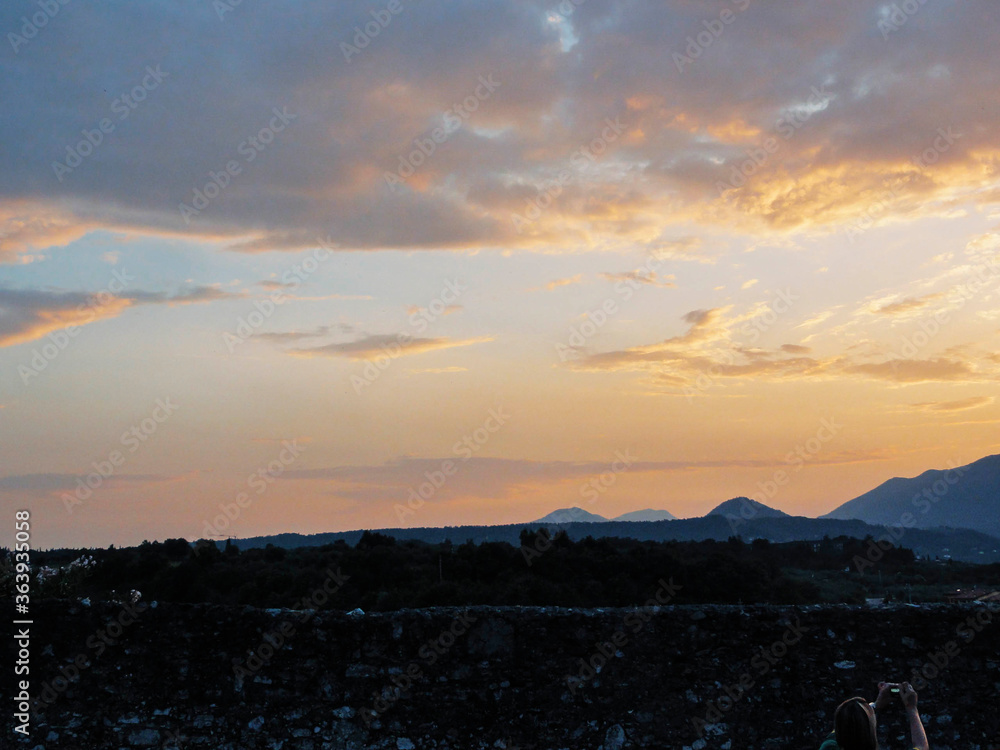 Obraz premium A beautiful view of Verona city at Italy.