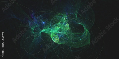 electric swirls abstract fractal computer generated illustration