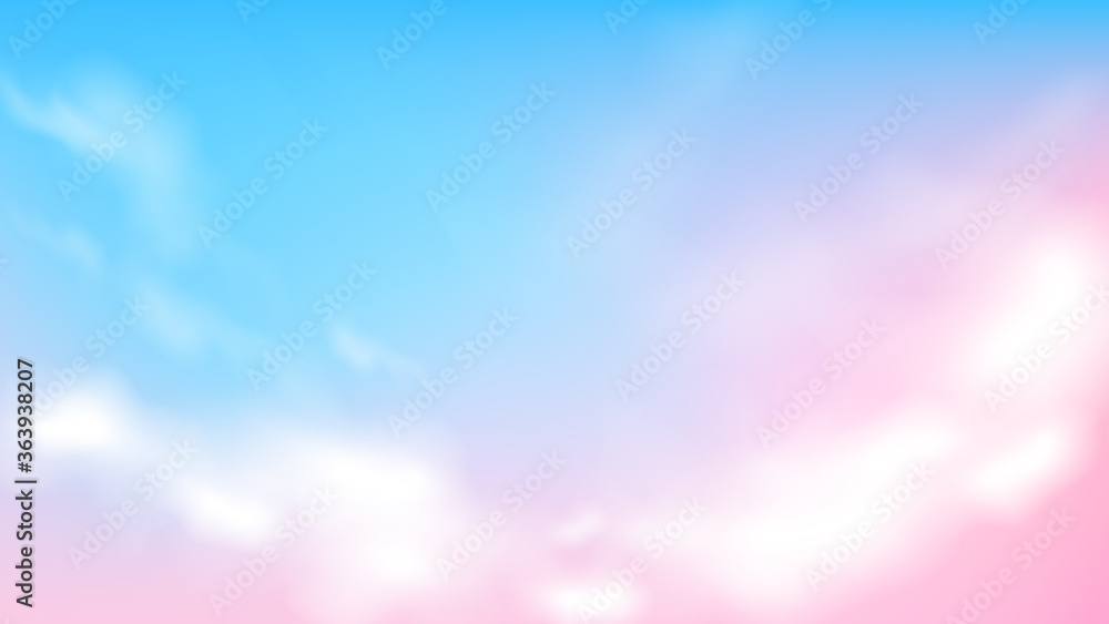 Clouds on pink and blue sky. Evening sky background Clouds on pink and blue sky. Evening sky background
