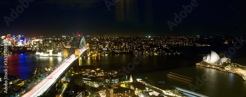 night view of the city of Sydney, Australia  © Soldo76