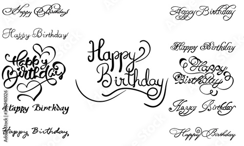 Happy Birthday Calligraphy