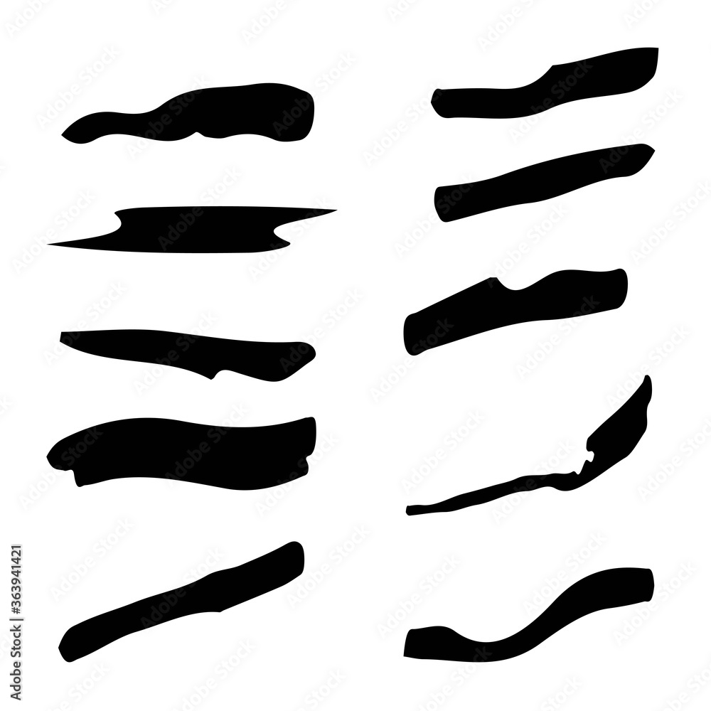 Horizontal brush strokes Horizontal brush strokes