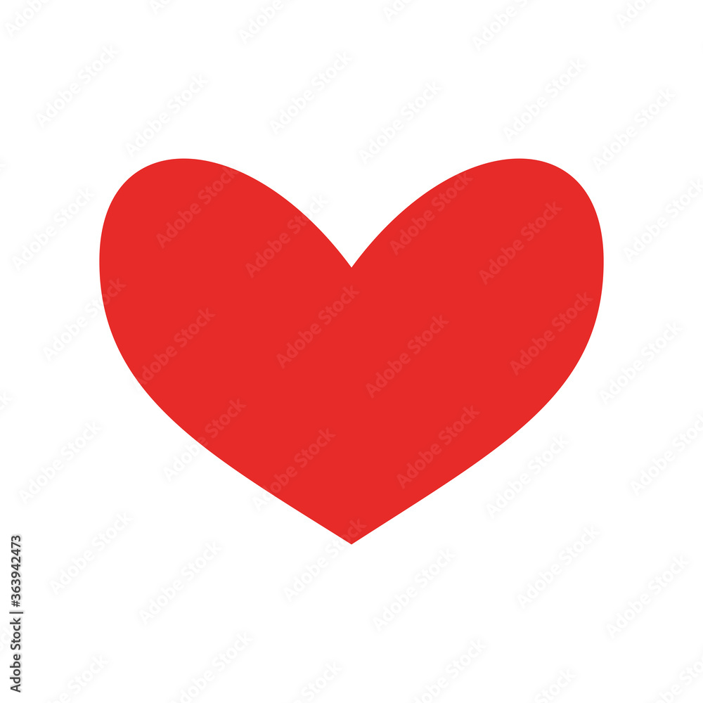 heart flat style icon design of love passion and romantic theme Vector illustration heart flat style icon design of love passion and romantic theme Vector illustration