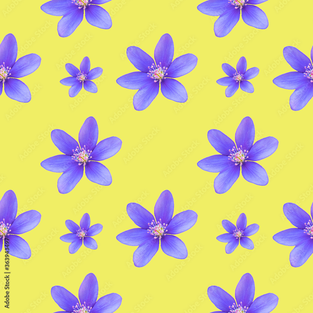 Obraz premium Seamless pattern of wild and forest flowers on a neutral background. Color breath of summer.