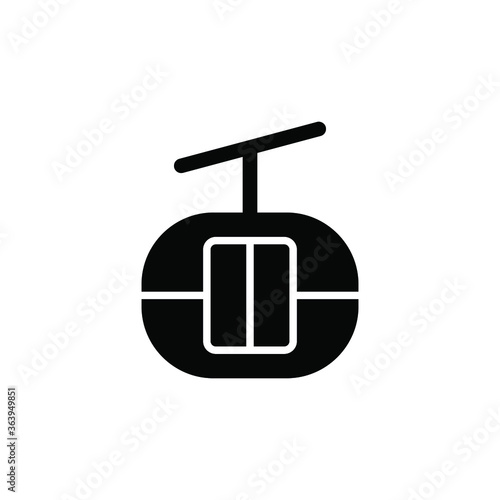 funicular icon vector