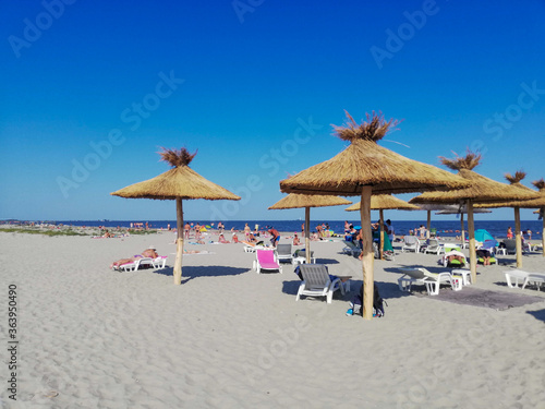 Sulina Beach - the most beautiful wild beach in civilized Romania. Tourists go there for the fine sand and beautiful scenery from the Danube to the Black Sea © Viorel