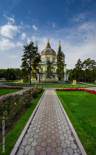 Zenkov Cathedral in Almaty, Kazakhstan © Aureliy