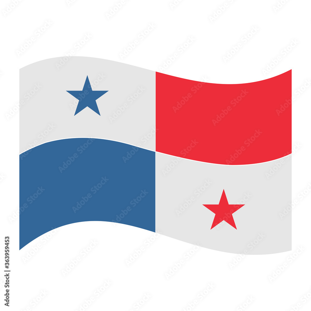 Panama flag set flags of countries in america continent icon vector symbol of country illustration isolated white background Panama flag set flags of countries in america continent icon vector symbol of country illustration isolated white background