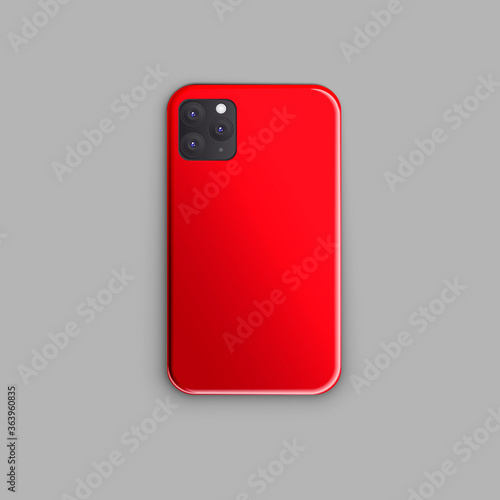 stylish gradient print Trendy design for smartphone case burgundy color