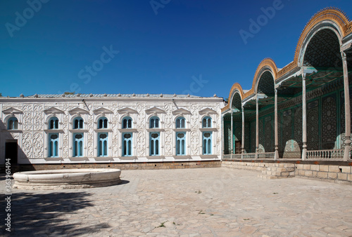 Sitorai Mokhi Khosa Palace, summer Palace of the Emir, near Bukhara, Uzbekistan. photo