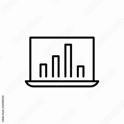 Outline global analytics icon.Global analytics vector illustration. Symbol for web and mobile