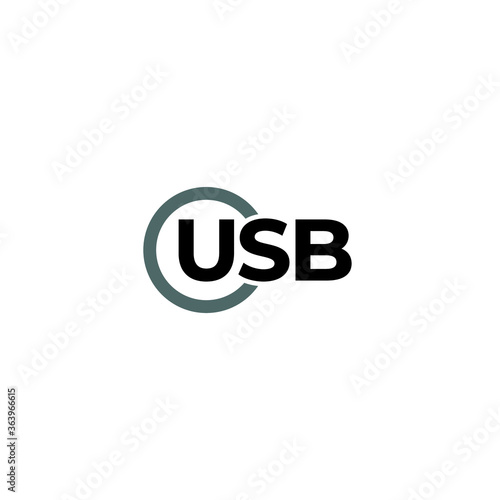 Letter USB logo / icon design
