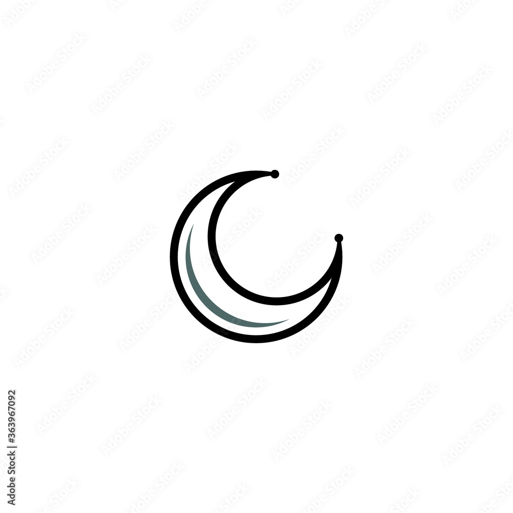 a simple Moon logo / icon design a simple Moon logo / icon design