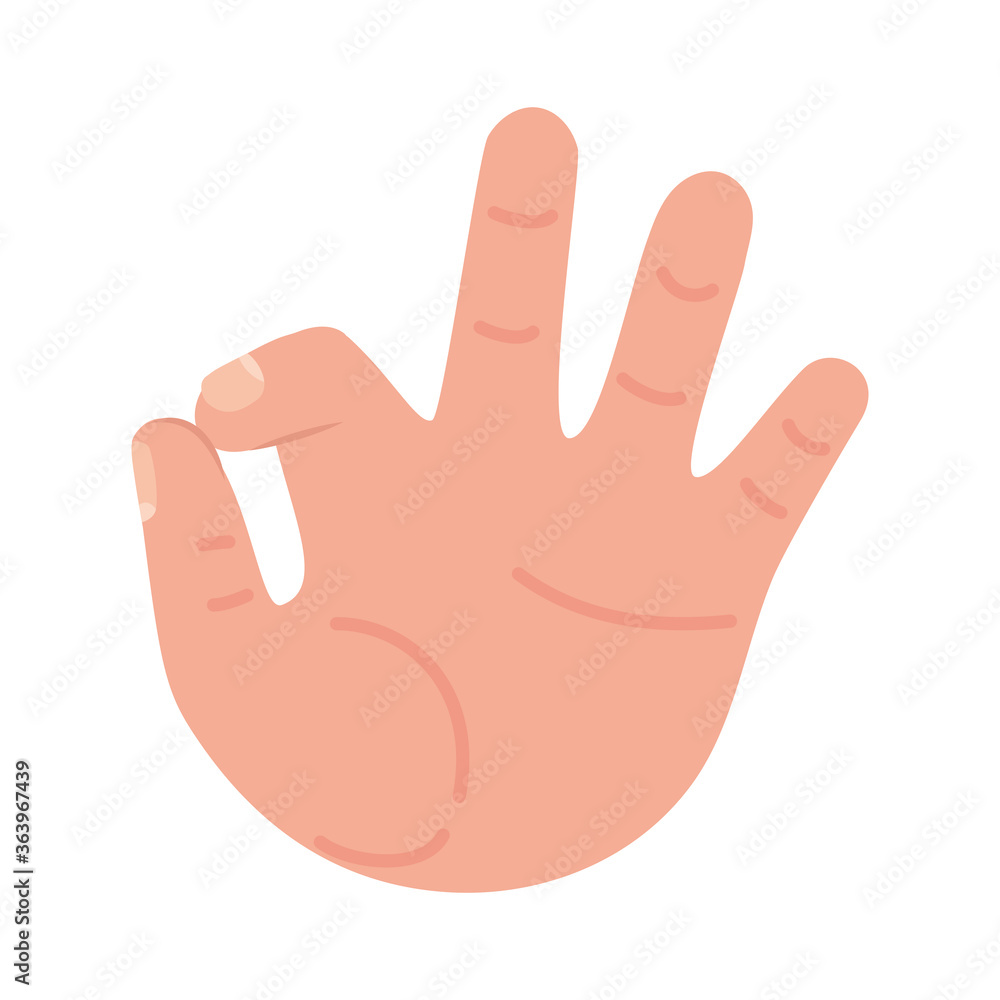 okey hand design of People arm finger person learn communication healthcare theme Vector illustration okey hand design of People arm finger person learn communication healthcare theme Vector illustration