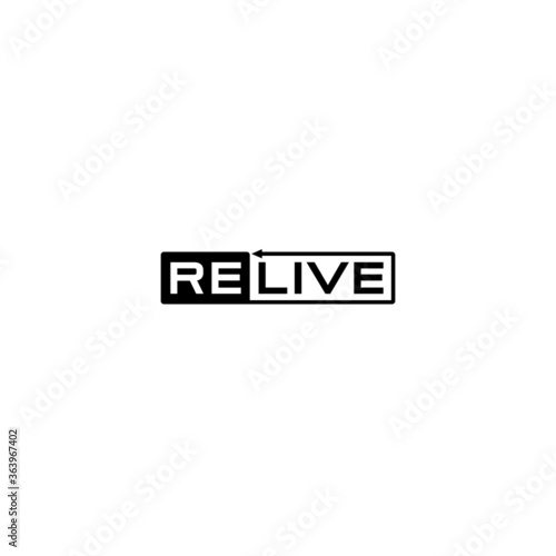 a simple Relive wordmark logo design