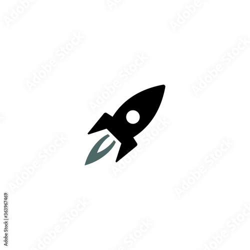 a simple Rocket logo / icon design