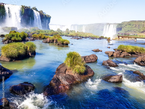 waterfall igua  u national park parana brazil nature cascata  molhar  natureza  paisagem  fluvial  cascata  arborizar  c  rrego  verde  rocha  queda  cair  natural  fluindo  parque  viagem 