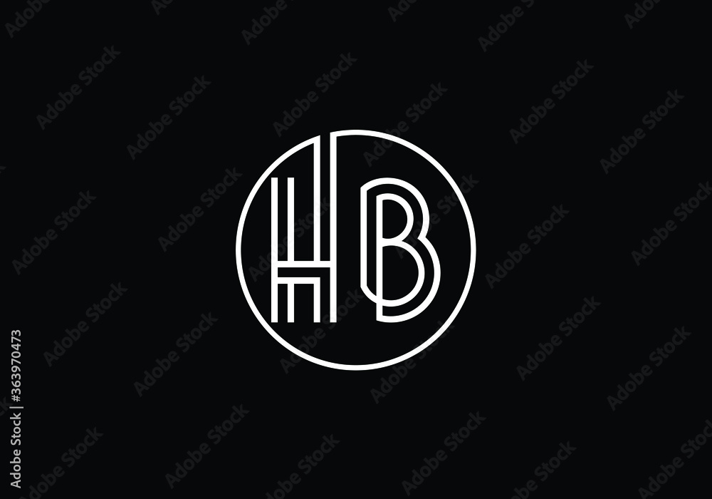 H B Initial Letter Logo design, Graphic Alphabet Symbol for Corporate Business Identity H B Initial Letter Logo design, Graphic Alphabet Symbol for Corporate Business Identity