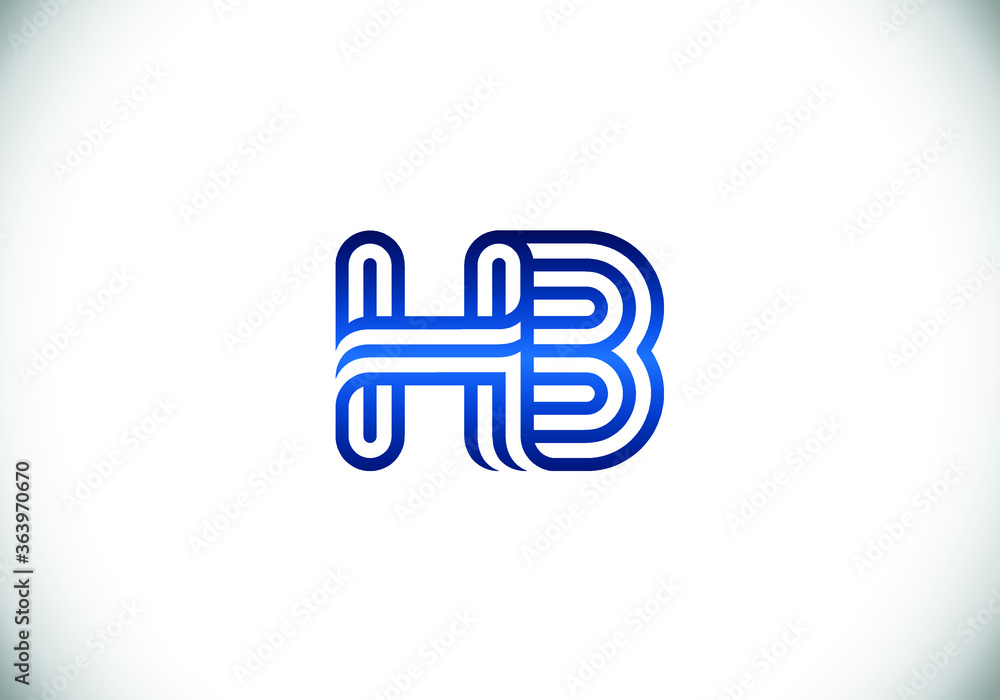 H B Initial Letter Logo design, Graphic Alphabet Symbol for Corporate Business Identity H B Initial Letter Logo design, Graphic Alphabet Symbol for Corporate Business Identity