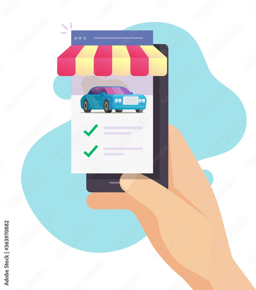 Car vehicle rental mobile phone store with comparing auto and choosing features online website or web digital internet smartphone shop with automobiles history details, buying or selling tech Car vehicle rental mobile phone store with comparing auto and choosing features online website or web digital internet smartphone shop with automobiles history details, buying or selling tech