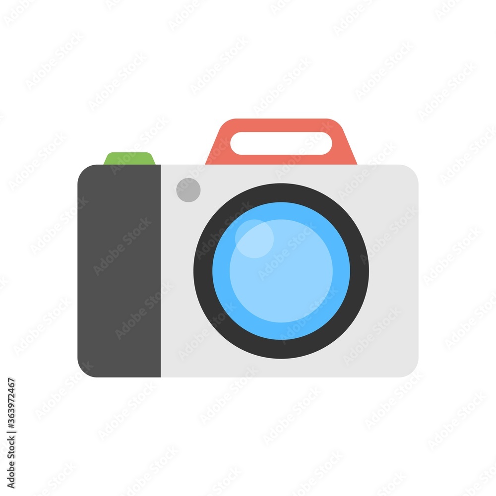 Camera icon illustration in flat design style. Photography sign. Camera icon illustration in flat design style. Photography sign.