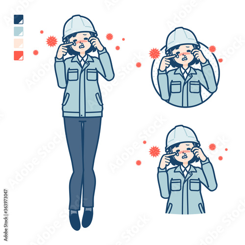 simple work wear woman_hay fever