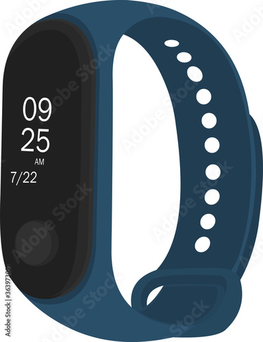 Vector illustration of sports smartwatch