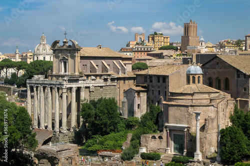 Acient Forum Romanum in the centre of Rome