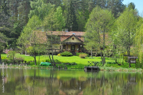 Chata mazurska. Polska - Mazury - Warmia.