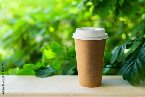 glass of coffee on the surface