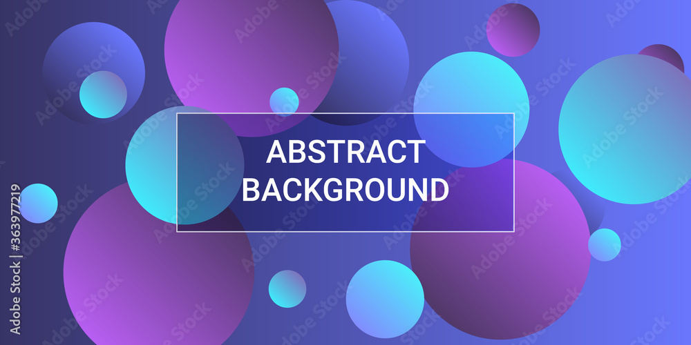 Fototapeta premium Trendy gradients of balls shapes.