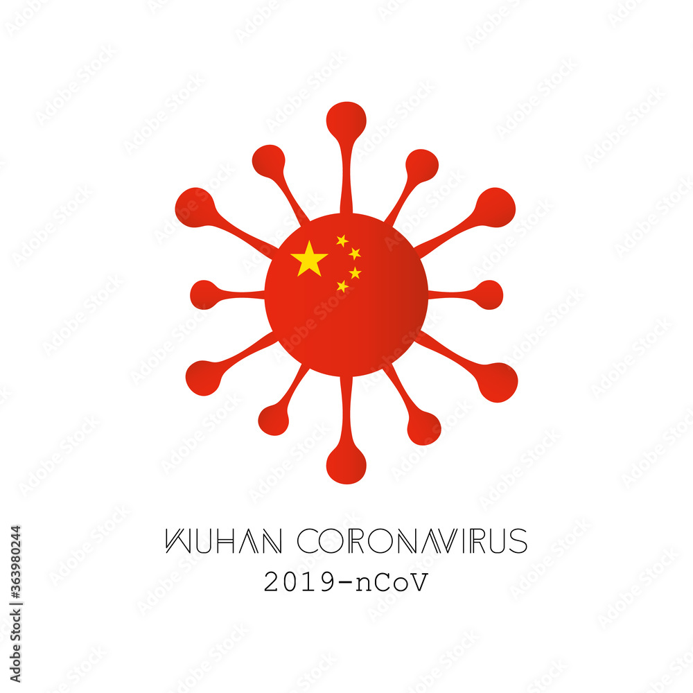 vector image of a viral cell . Coronavirus logo vector image of a viral cell . Coronavirus logo