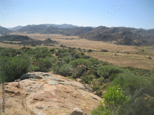 mountain landscape with blue sky