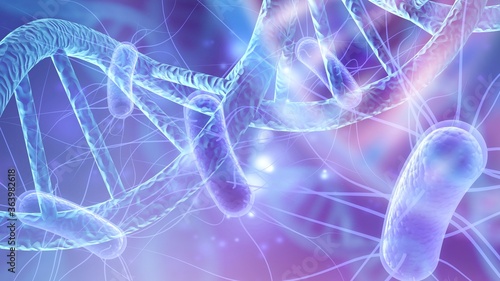 Scient classic DNA structure illustration