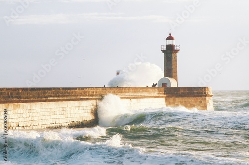 lighthouse on the coast of maine