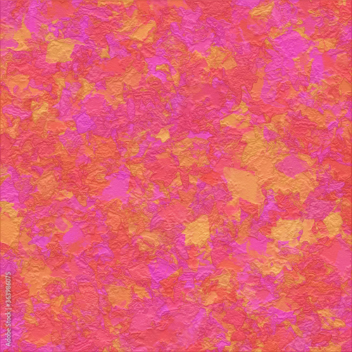 abstract bright pink red and yellow multicolor wet paint texture art background