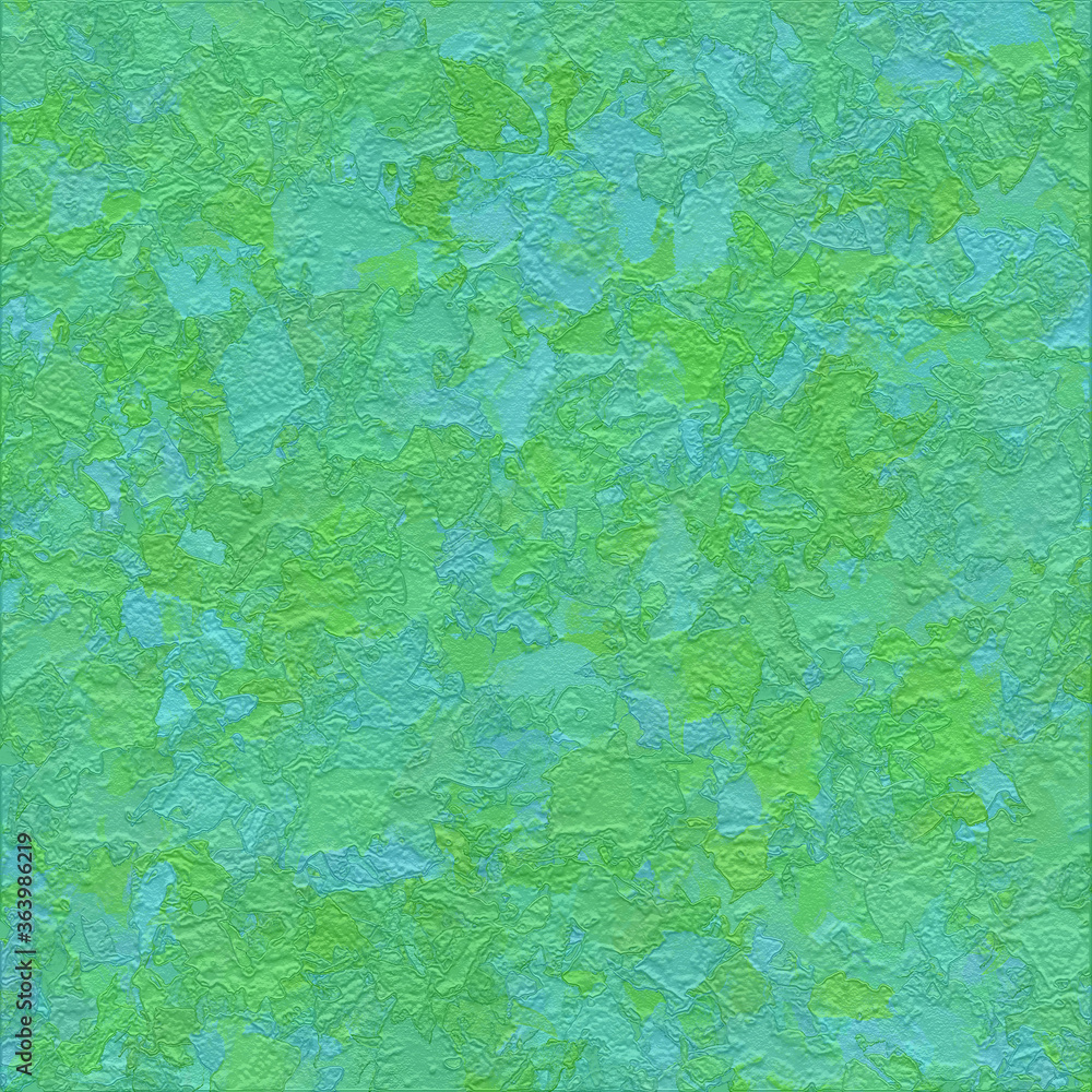 abstract bright green and cyan blue multicolor wet paint texture art background
