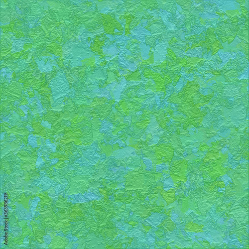 abstract bright green and cyan blue multicolor wet paint texture art background