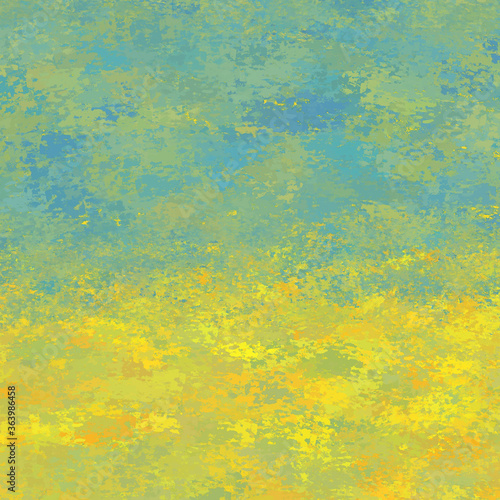 abstract colorful blue yellow gradient sunrise sunset paint texture background
