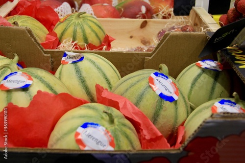 Fruits et légumes primeur marché melon