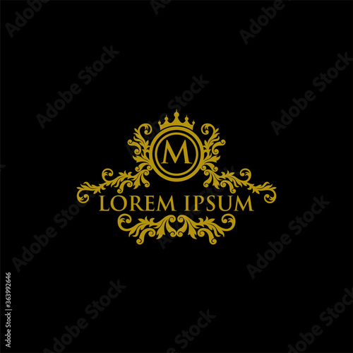 Luxury Logo template in vector for Restaurant, Royalty, Boutique, Cafe, Hotel, Heraldic, Jewelry, Fashion and other vector illustration 